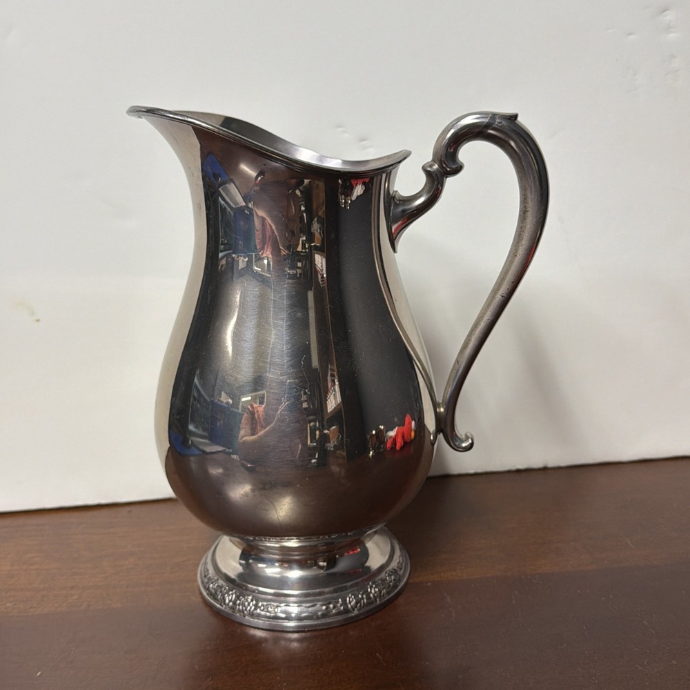 Vintage Camille 6017 Silver-Plated Water‎ Pitcher – International Silver Company